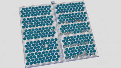 圆形传感太阳能板SU模型下载_sketchup草图大师SKP模型