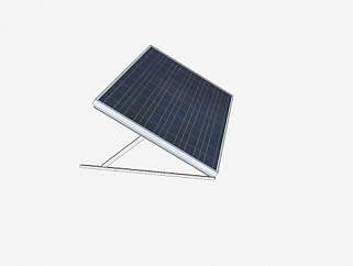 升降太阳能面板SU模型下载_sketchup草图大师SKP模型