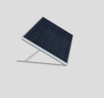 升降太阳能面板SU模型下载_sketchup草图大师SKP模型