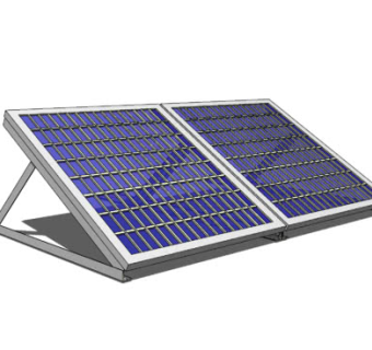 家用太阳能升降板SU模型下载_sketchup草图大师SKP模型