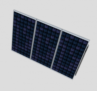 带底座的太阳能板SU模型下载_sketchup草图大师SKP模型
