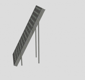 独立太阳能电池板SU模型下载_sketchup草图大师SKP模型