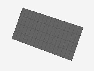 长型玻璃太阳能板SU模型下载_sketchup草图大师SKP模型