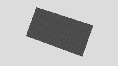 长型玻璃太阳能板SU模型下载_sketchup草图大师SKP模型