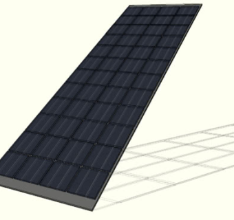 现代太阳能电池板SU模型下载_sketchup草图大师SKP模型