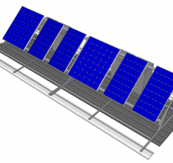 屋顶太阳能倾斜板SU模型下载_sketchup草图大师SKP模型