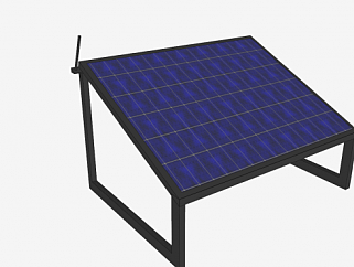 太阳光吸收电池板SU模型下载_sketchup草图大师SKP模型