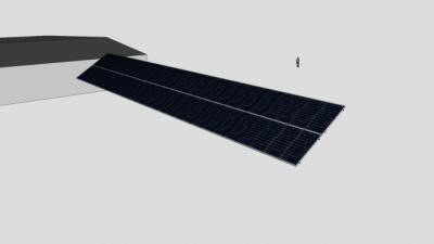 大型太阳能发电板SU模型下载_sketchup草图大师SKP模型