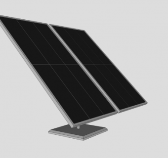 屋顶采光太阳能板SU模型下载_sketchup草图大师SKP模型