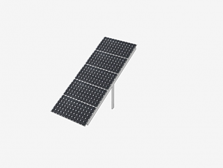 太阳能电池板组SU模型下载_sketchup草图大师SKP模型