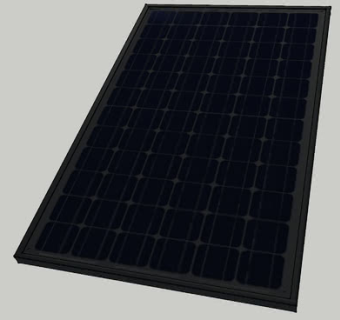 固体太阳能电池板SU模型下载_sketchup草图大师SKP模型