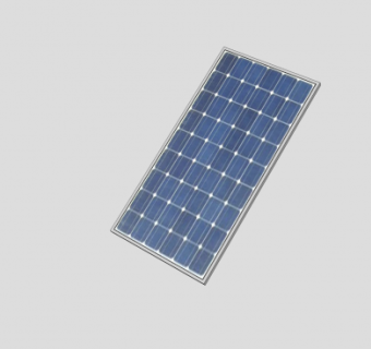 透明太阳能电池板SU模型下载_sketchup草图大师SKP模型