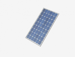 透明太阳能电池板SU模型下载_sketchup草图大师SKP模型