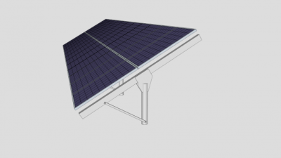 太阳能电池板模块化SU模型下载_sketchup草图大师SKP模型