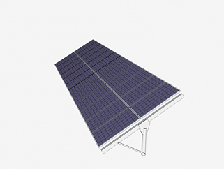 太阳能电池板阵列SU模型下载_sketchup草图大师SKP模型