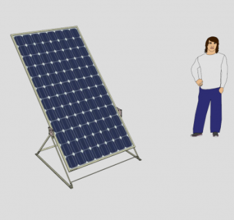 光伏太阳能电池板SU模型下载_sketchup草图大师SKP模型