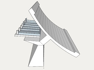 天线太阳能电池板SU模型下载_sketchup草图大师SKP模型