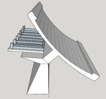天线太阳能电池板SU模型下载_sketchup草图大师SKP模型
