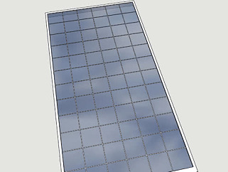 太阳能电池板330瓦SU模型下载_sketchup草图大师SKP模型