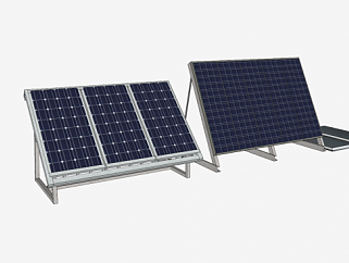 屋顶太阳能板设备SU模型下载_sketchup草图大师SKP模型