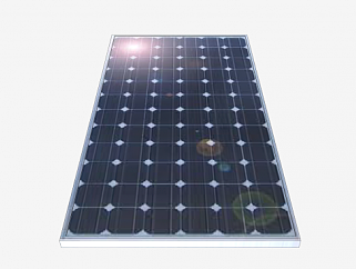 150<em>瓦</em>的太阳能电池板SU模型下载_sketchup草图大师SKP...