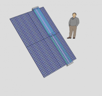 太阳能光能板SU模型下载_sketchup草图大师SKP模型