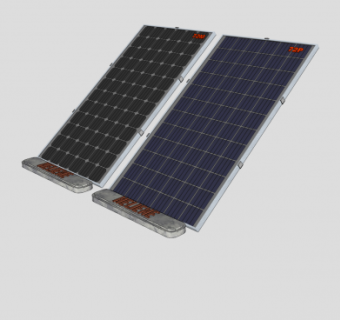 单晶多晶太阳能板SU模型下载_sketchup草图大师SKP模型