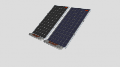 单晶多晶太阳能板SU模型下载_sketchup草图大师SKP模型