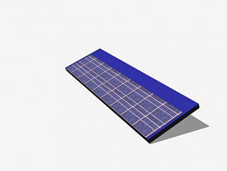 太阳能板格SU模型下载_sketchup草图大师SKP模型