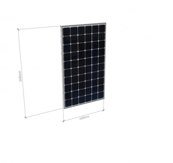 315W太阳能电池板SU模型下载_sketchup草图大师SKP模型