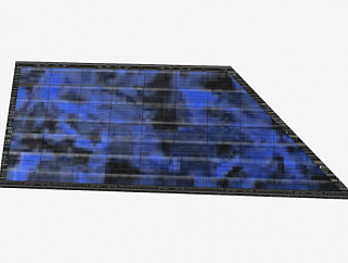 未来项目的太阳能电池板SU模型下载_sketchup草图大师SKP模型
