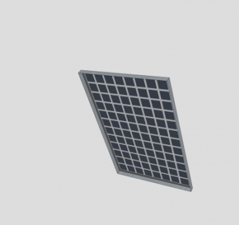 190瓦太阳能电池板SU模型下载_sketchup草图大师SKP模型