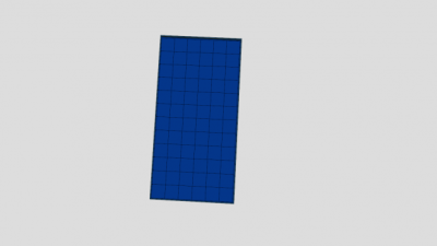 300WP太阳能板SU模型下载_sketchup草图大师SKP模型