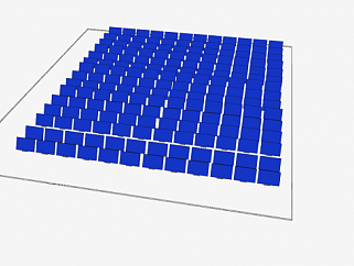 超多太阳能板SU模型下载_sketchup草图大师SKP模型