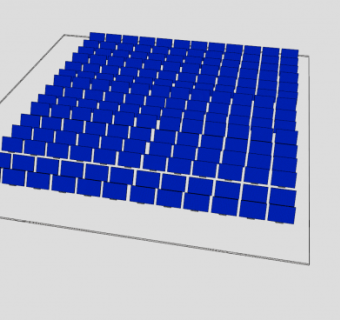 超多太阳能板SU模型下载_sketchup草图大师SKP模型