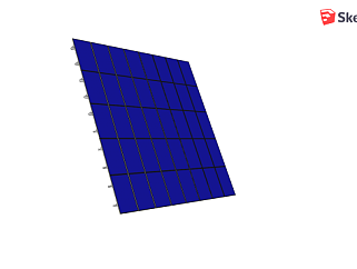 <em>工厂设备</em>太阳能板SU模型下载_sketchup草图大师SKP模型