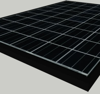 黑系列太阳能电池板SU模型下载_sketchup草图大师SKP模型