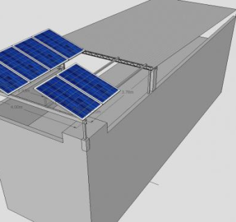 房屋采光太阳能板SU模型下载_sketchup草图大师SKP模型