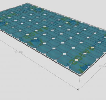 单晶太阳能板SU模型下载_sketchup草图大师SKP模型