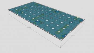 单晶太阳能板SU模型下载_sketchup草图大师SKP模型