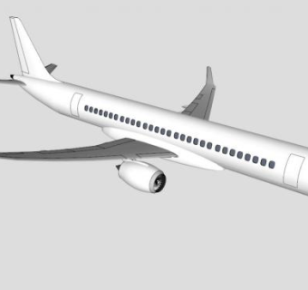 YS-11螺旋桨民航机SU模型_su模型下载 草图大师模型_SKP模型