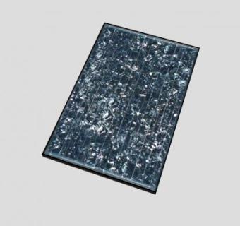 220瓦彩色太阳能电池板SU模型下载_sketchup草图大师SKP模型