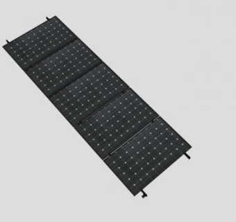 带有支架的单晶太阳能电池板SU模型下载_sketchup草图大师SKP模型