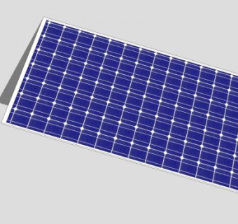 单晶硅光能吸收板SU模型下载_sketchup草图大师SKP模型