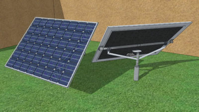 自动跟踪太阳能电池板SU模型下载_sketchup草图大师SKP模型