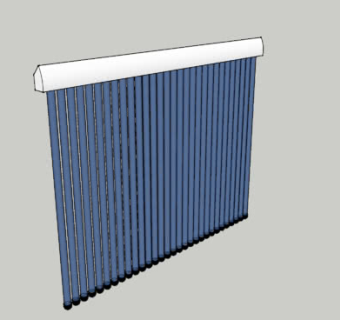真空管太阳能电池板SU模型下载_sketchup草图大师SKP模型