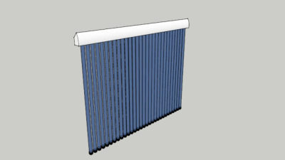 真空管太阳能电池板SU模型下载_sketchup草图大师SKP模型