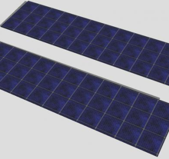 庭院的太阳能车棚板SU模型下载_sketchup草图大师SKP模型