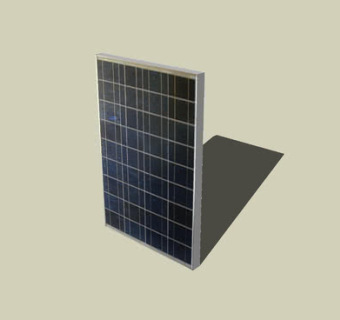 多晶太阳能光电板SU模型下载_sketchup草图大师SKP模型
