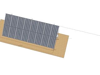 单晶硅太阳能电池板组SU模型下载_sketchup草图大师SKP模型
